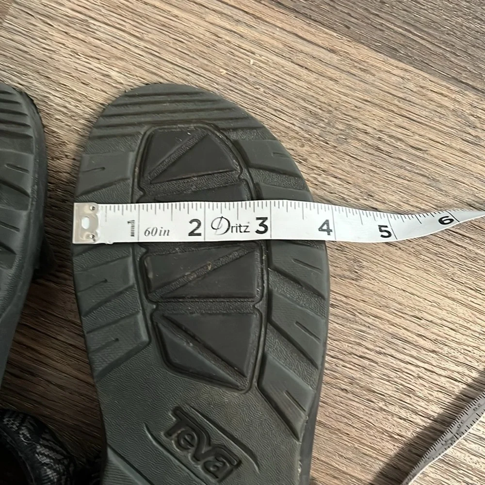 Teva Black and Gray Strapped Sandals Size 7